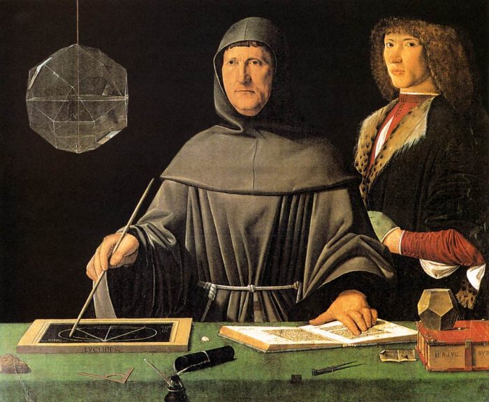 Luca Pacioli - vynálezca metódy uchovávania dvojitých kníh - včasné FinTech